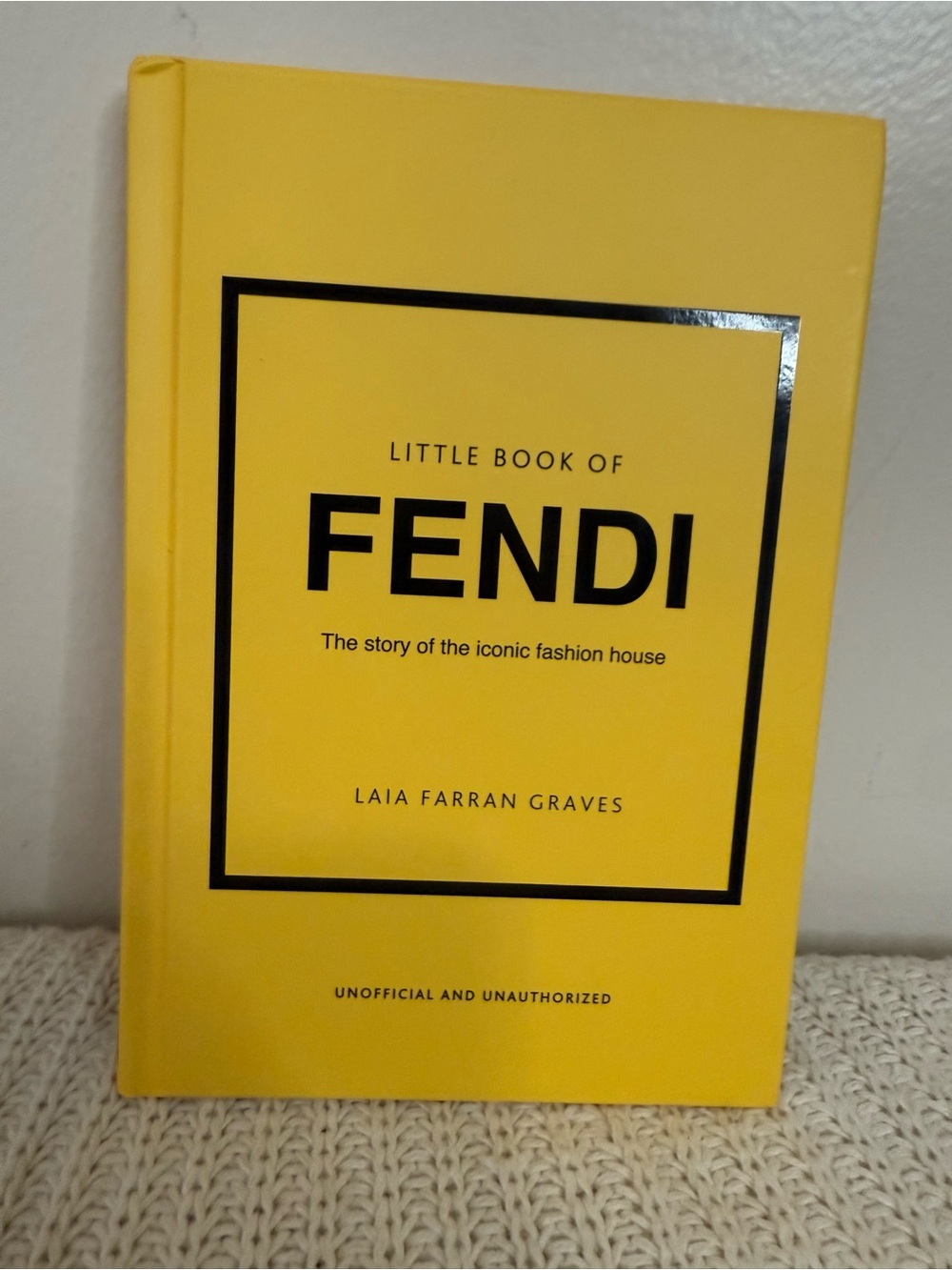 Fendi Little Book of FENDI - Yellow Hardcover